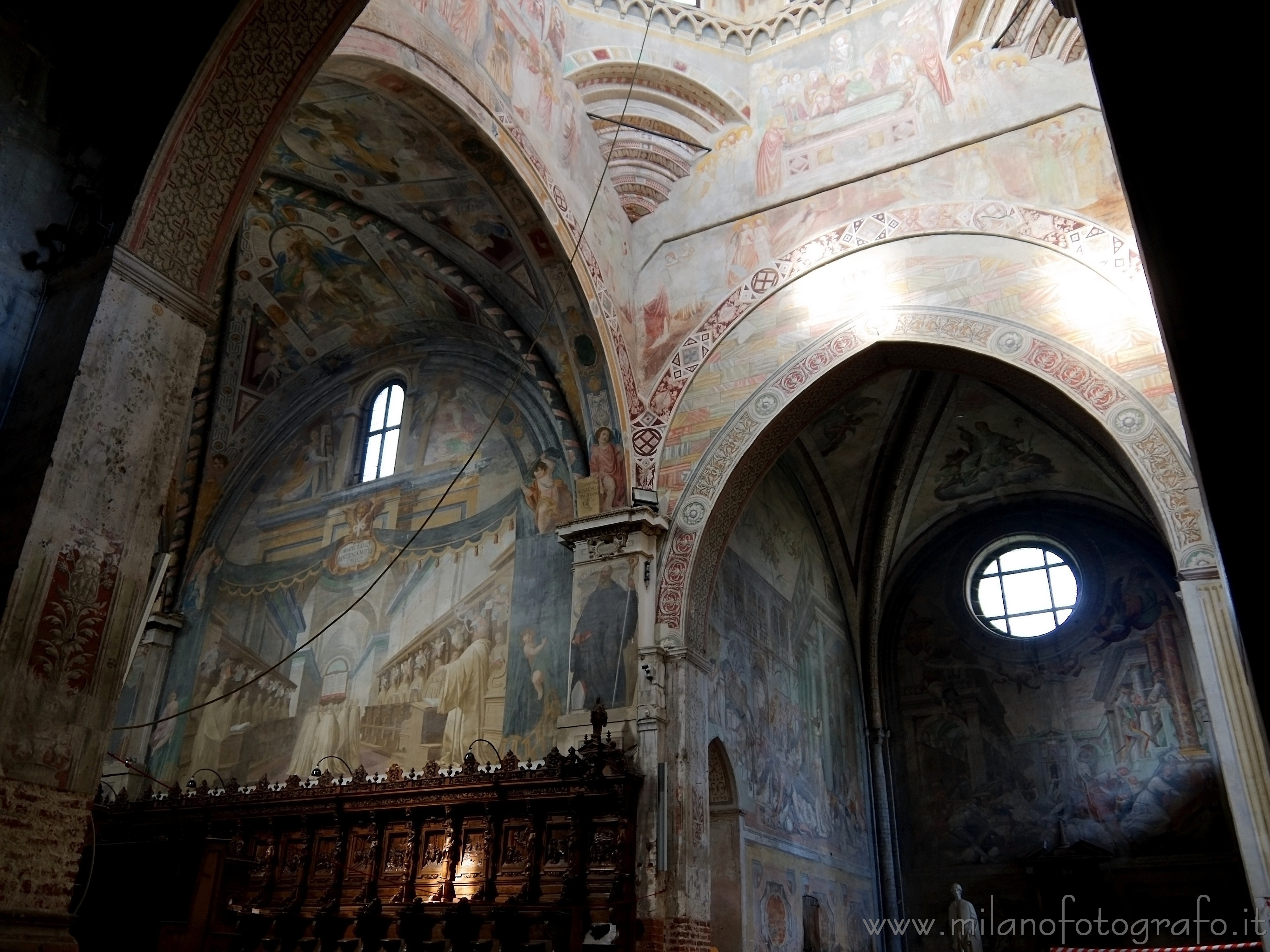 Milan (Italy): Frescos inside the Abbey of Chiaravalle - Milan (Italy)