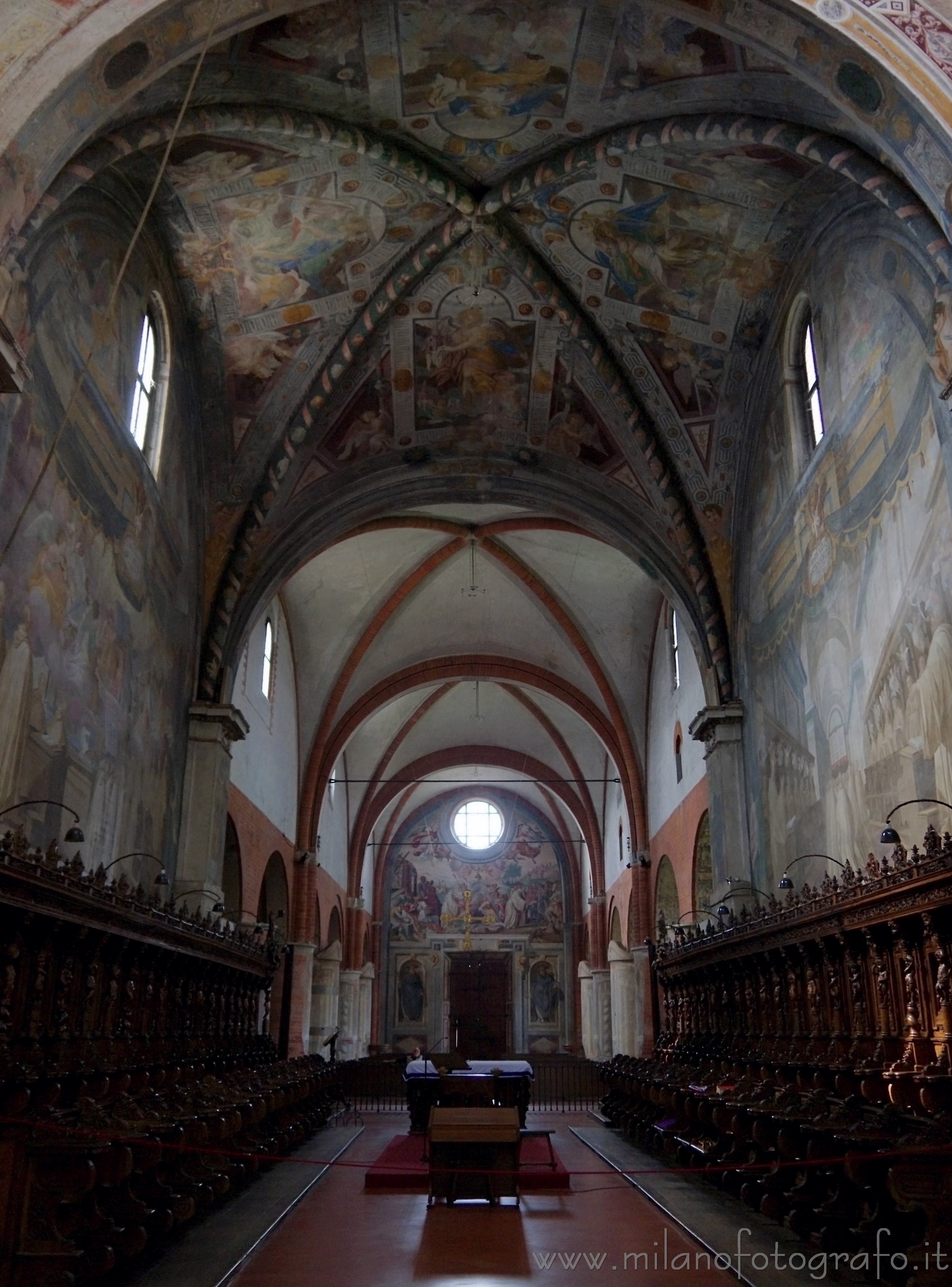 Milan (Italy): Interior of the Abbey of Chiaravalle - Milan (Italy)