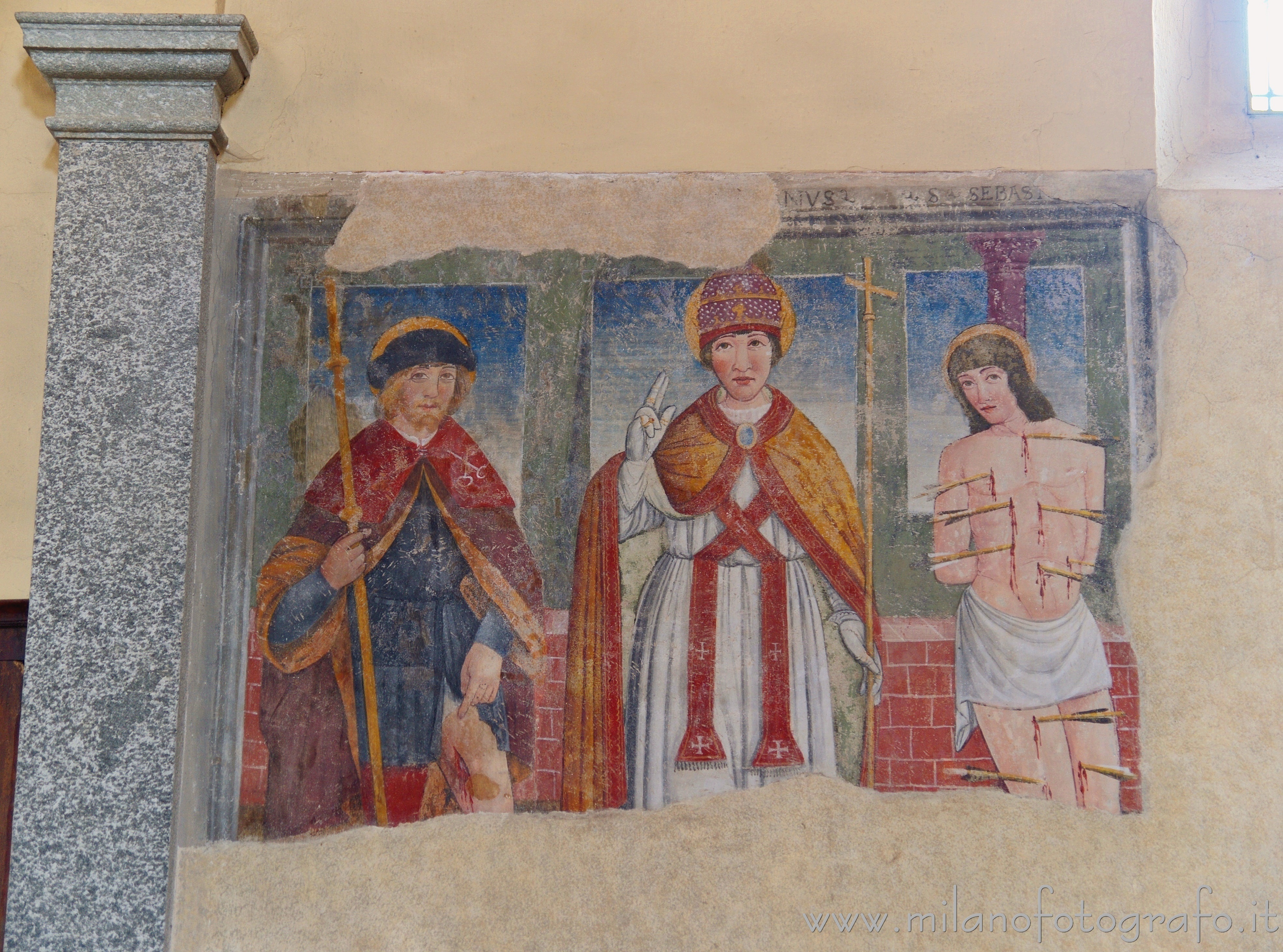 Benna (Biella, Italy): Frescoes of the early sixteenth century in the Church of San Pietro - Benna (Biella, Italy)