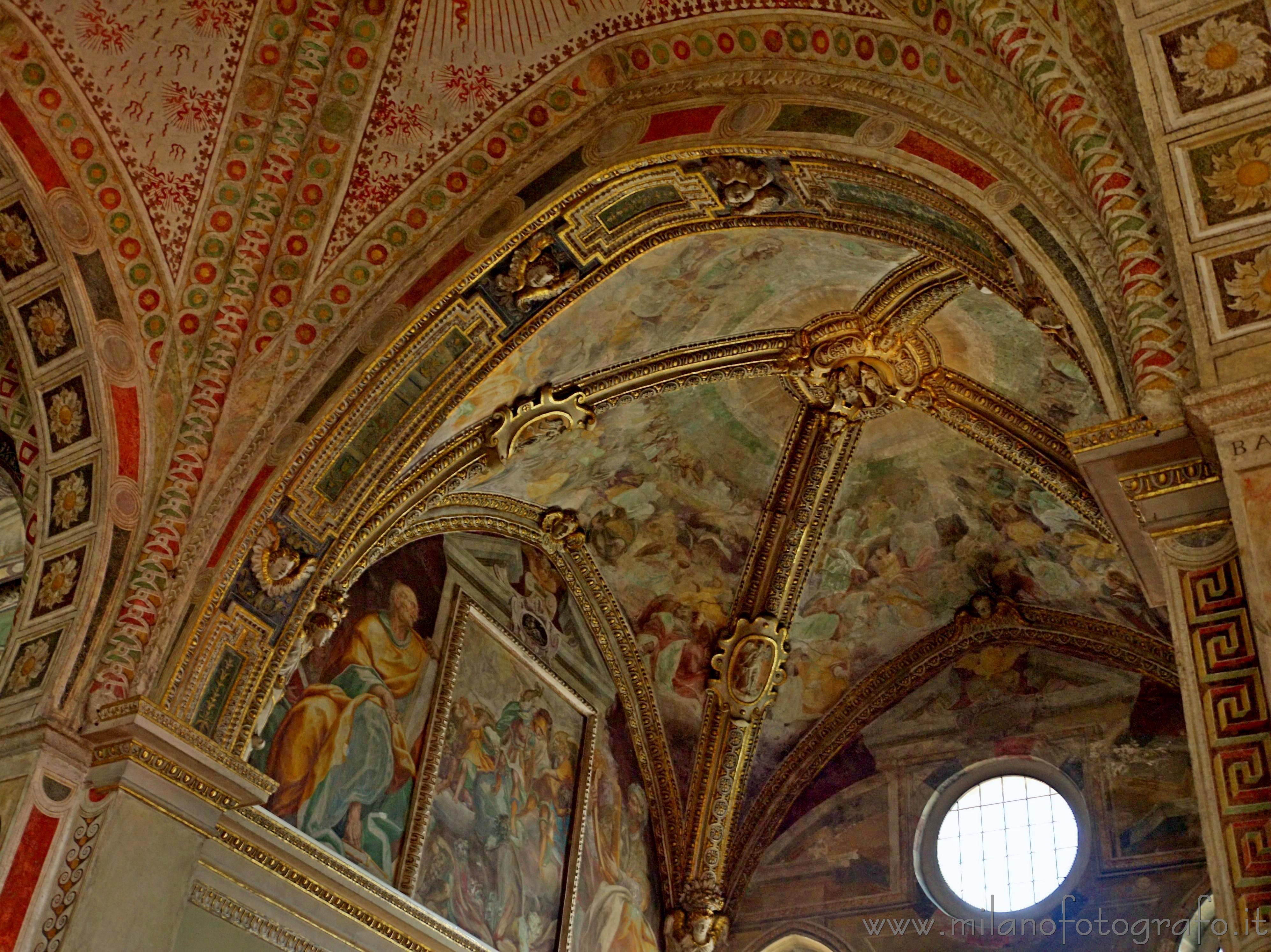 Milan (Italy): Frescos on the voults of Santa Maria delle Grazie - Milan (Italy) Milan (Italy): Frescos on the voults of Santa Maria delle Grazie - Milan (Italy)