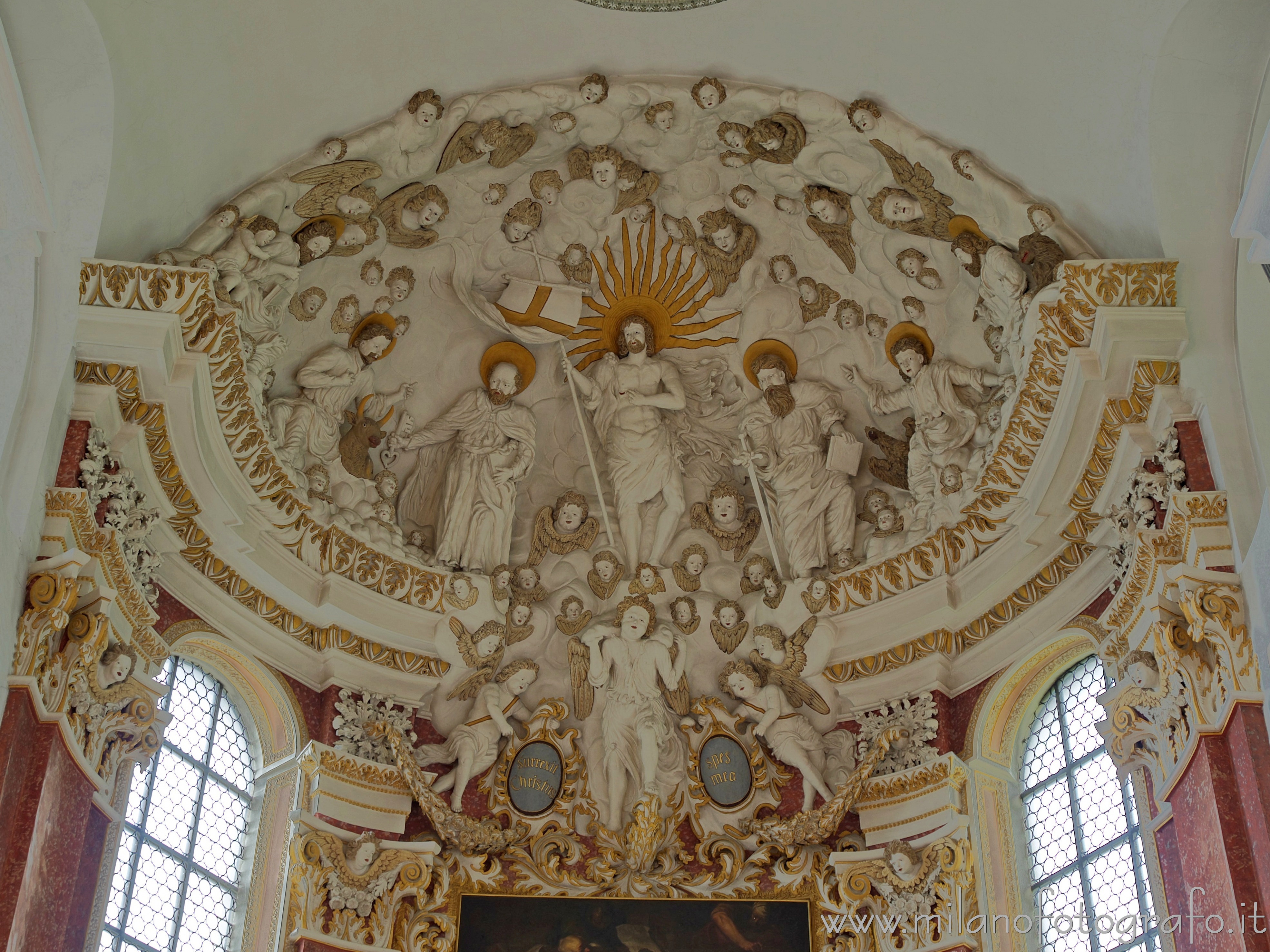 Rottenburg am Neckar (Germany): Decorated Aps of the church of the Sanctuary of WeggenTal - Rottenburg am Neckar (Germany)