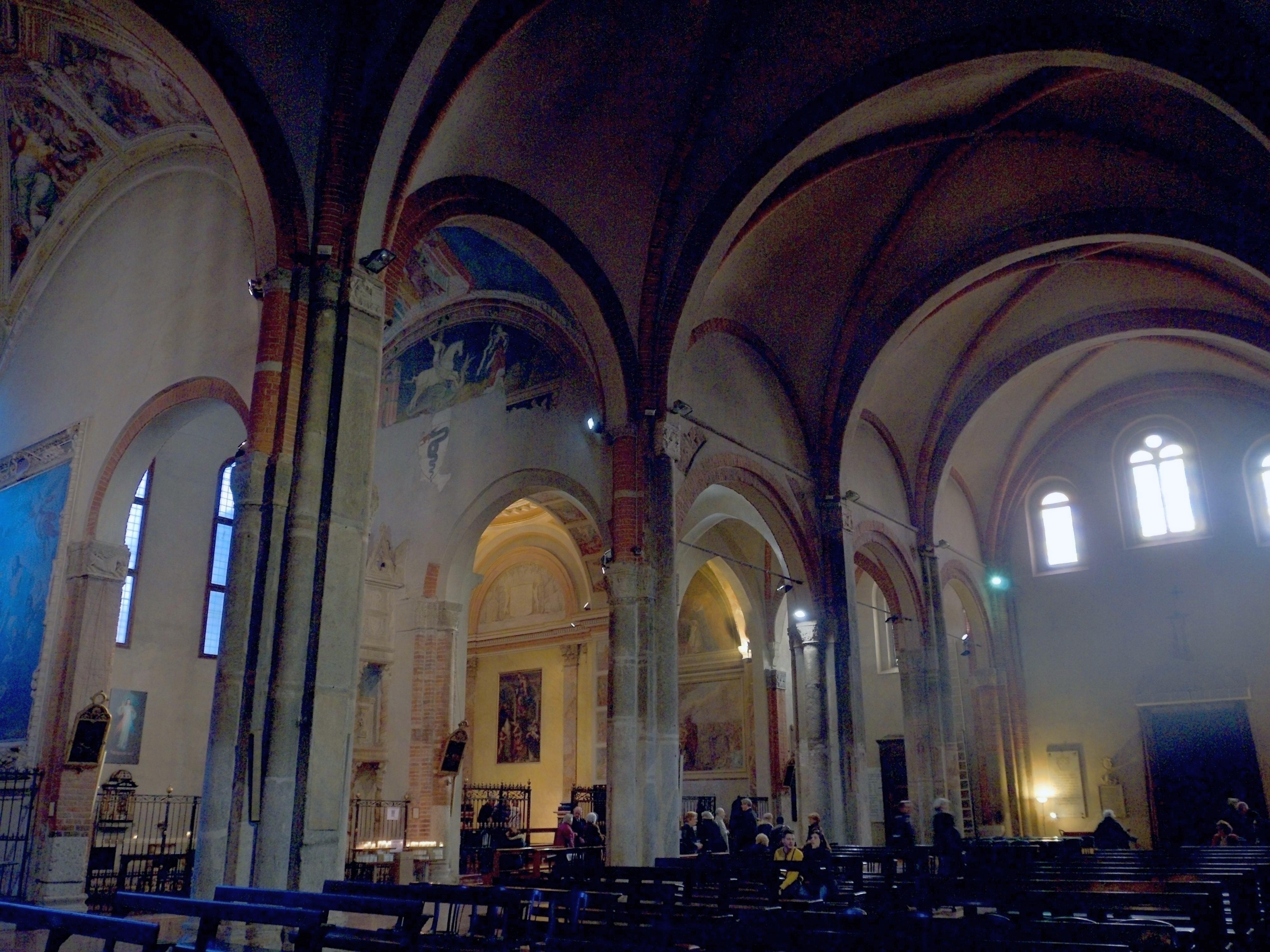 Milan (Italy): Interiors of the Basilica of Sant Eustorgio - Milan (Italy)