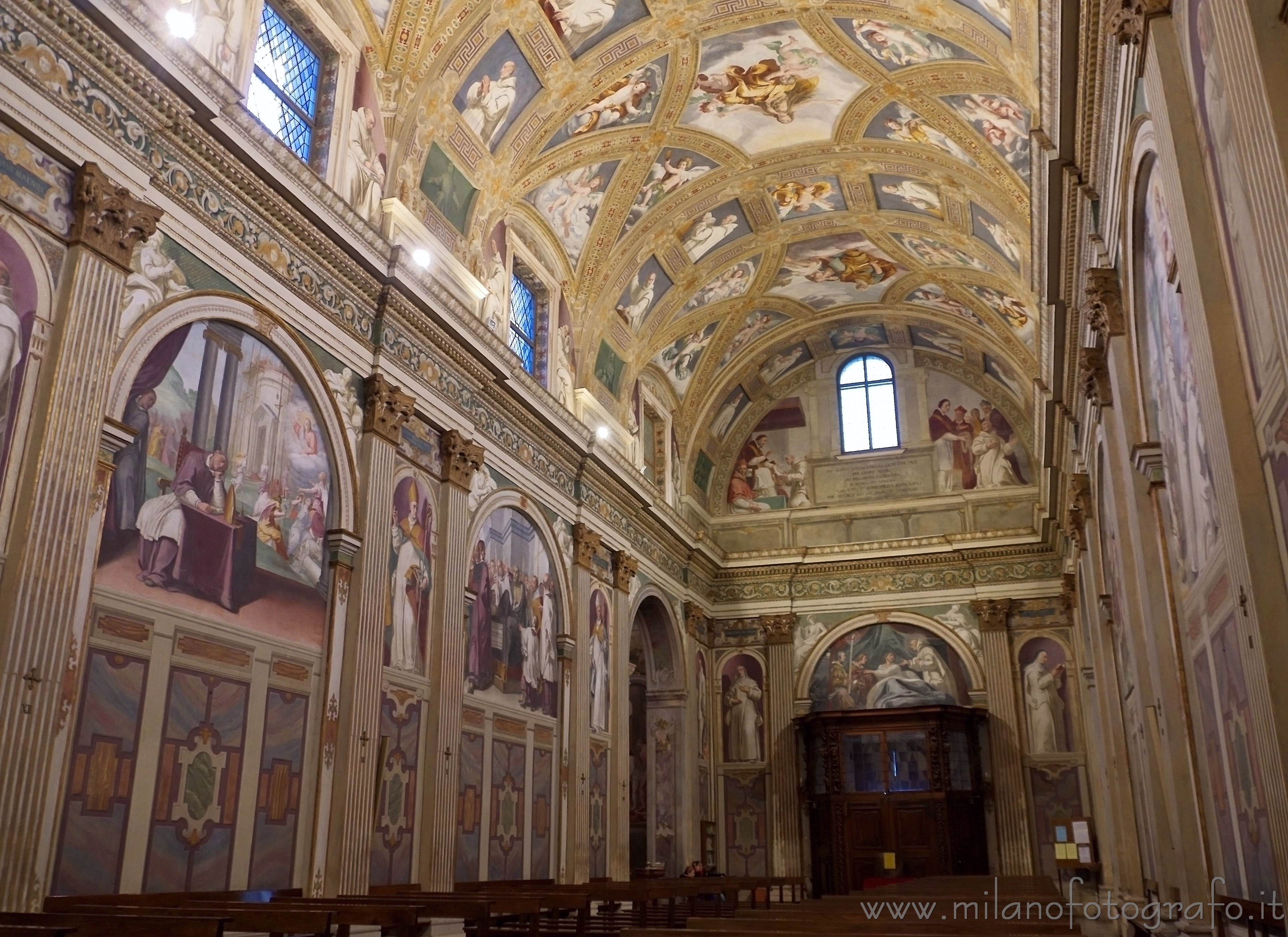 Milan (Italy): Interiors of the Chartreuse of Garegnano covered with frescos - Milan (Italy)