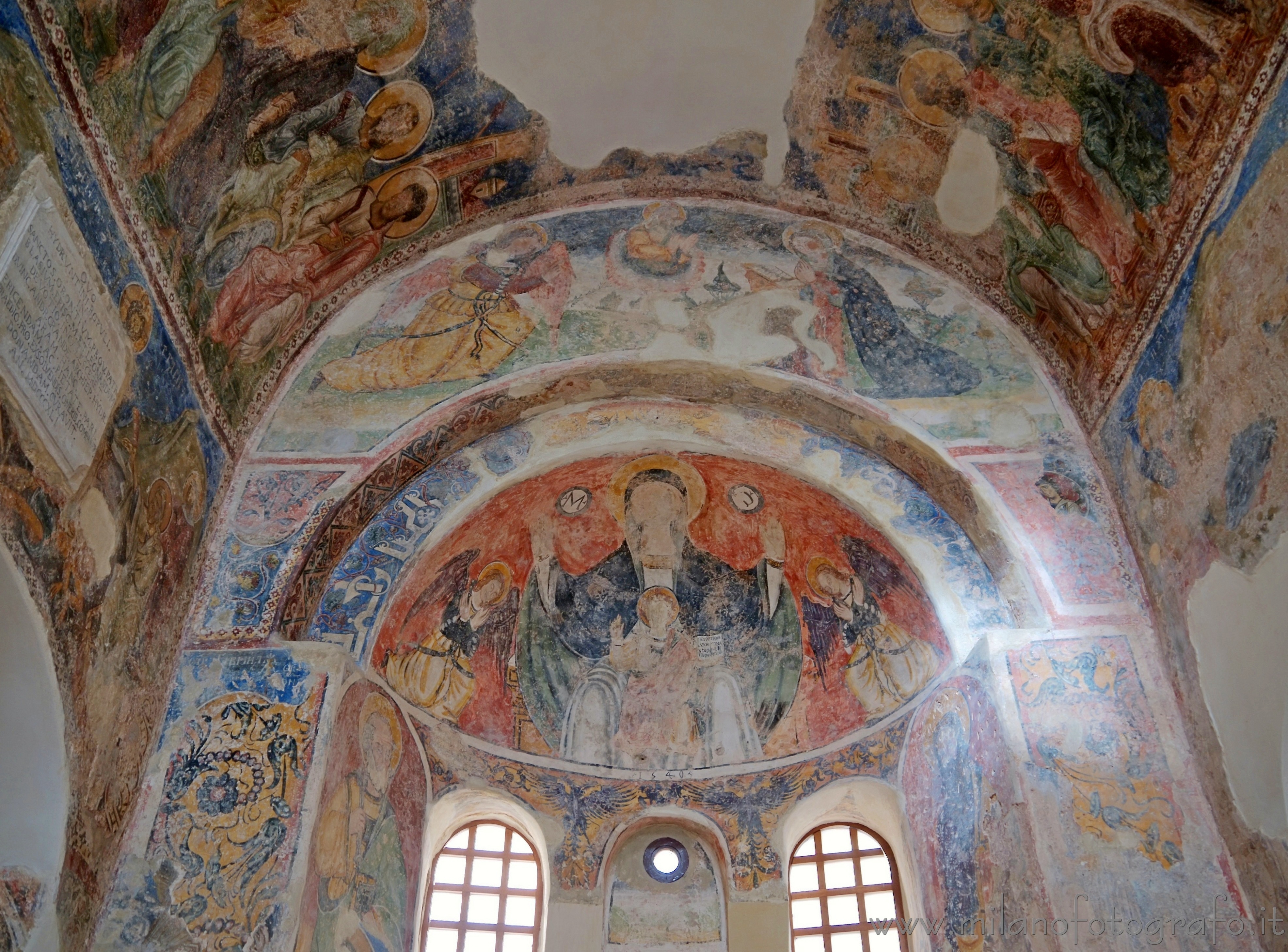 Otranto (Lecce, Italy): Interiors covered with frescos of the byzantine Church - Otranto (Lecce, Italy)