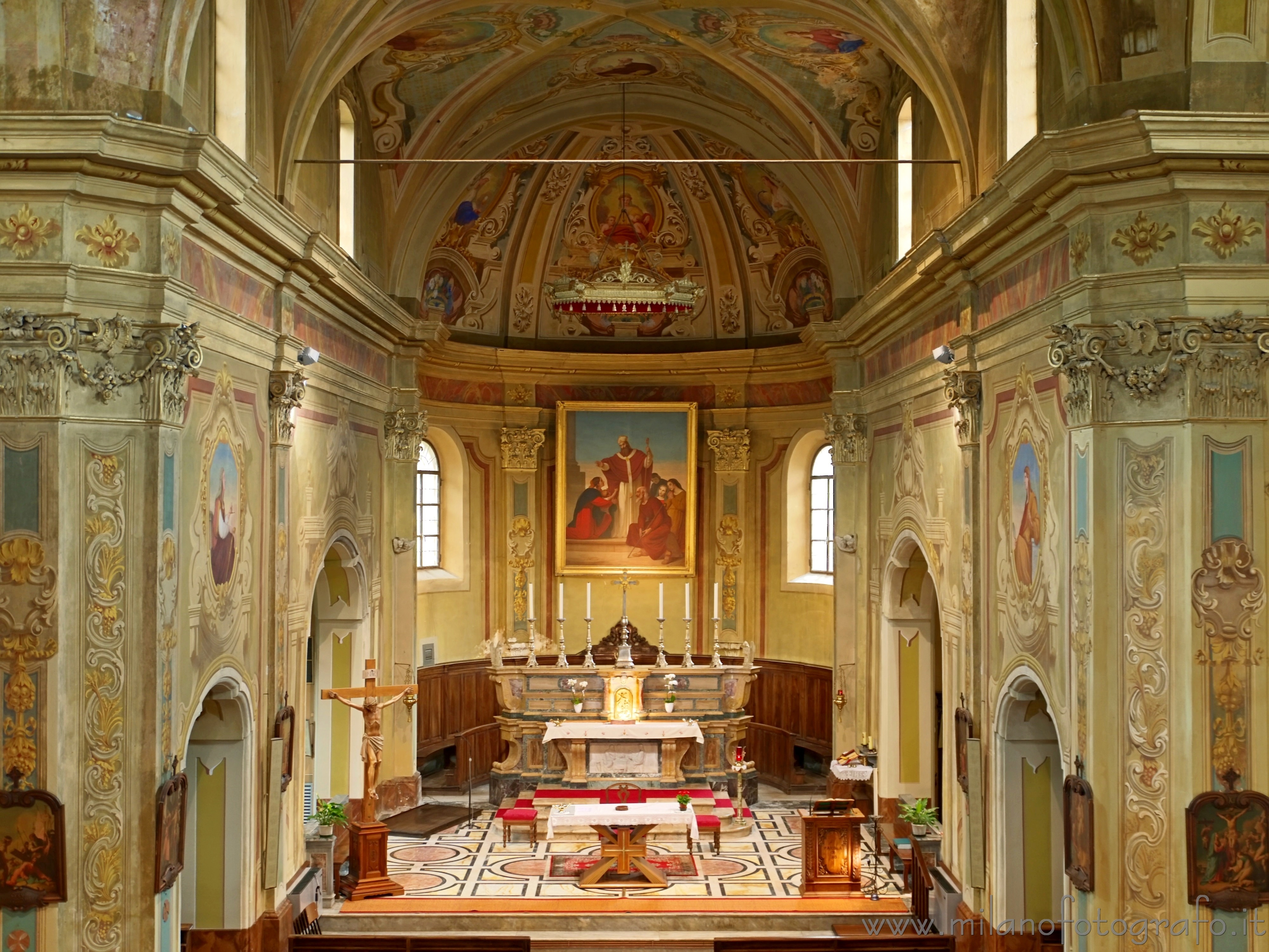 Tollegno (Biella): Abside della Chiesa Parrocchiale di San Germano - Tollegno (Biella)
