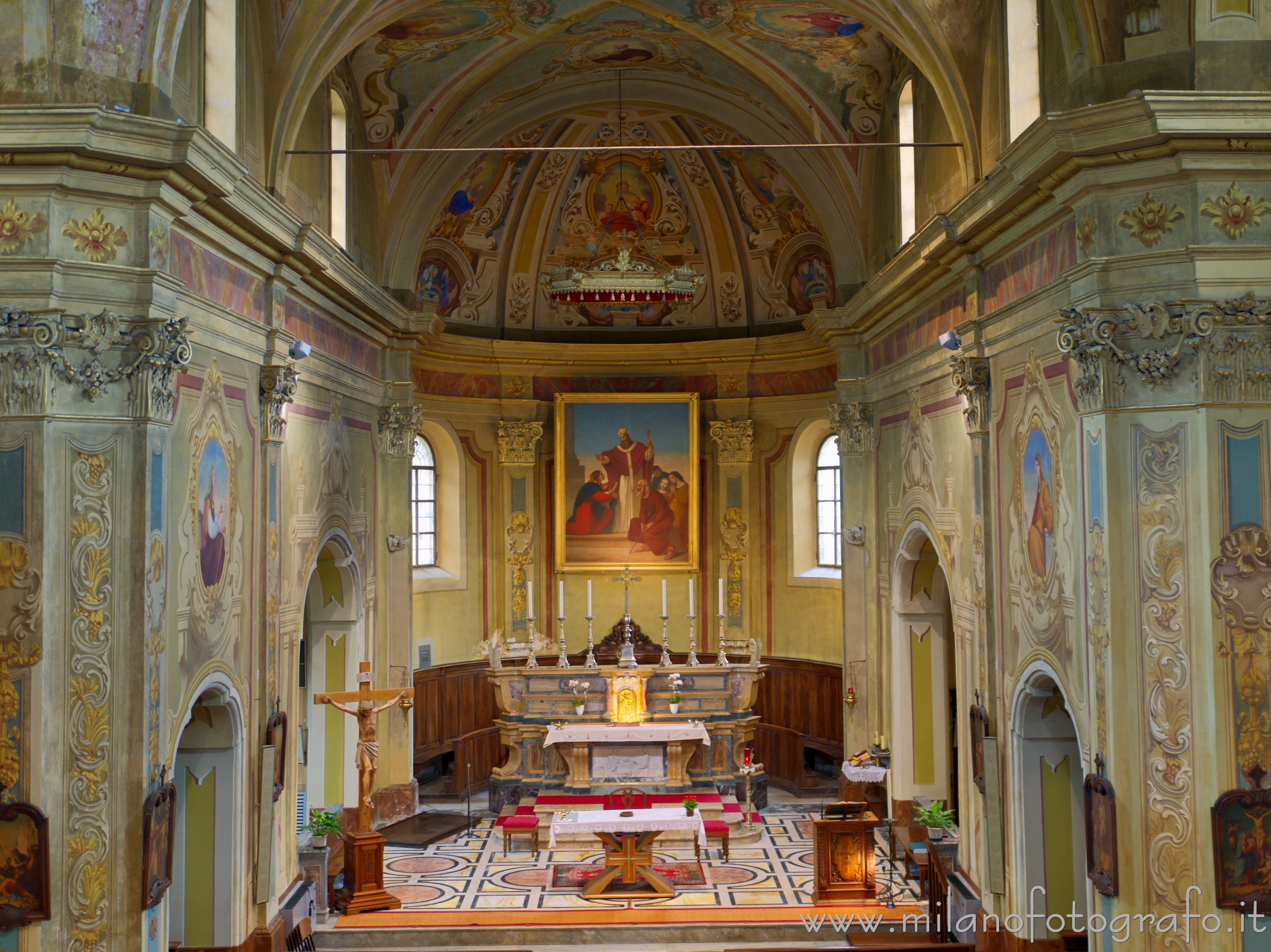 Tollegno (Biella): Abside della Chiesa Parrocchiale di San Germano - Tollegno (Biella) Tollegno (Biella): Abside della Chiesa Parrocchiale di San Germano - Tollegno (Biella)