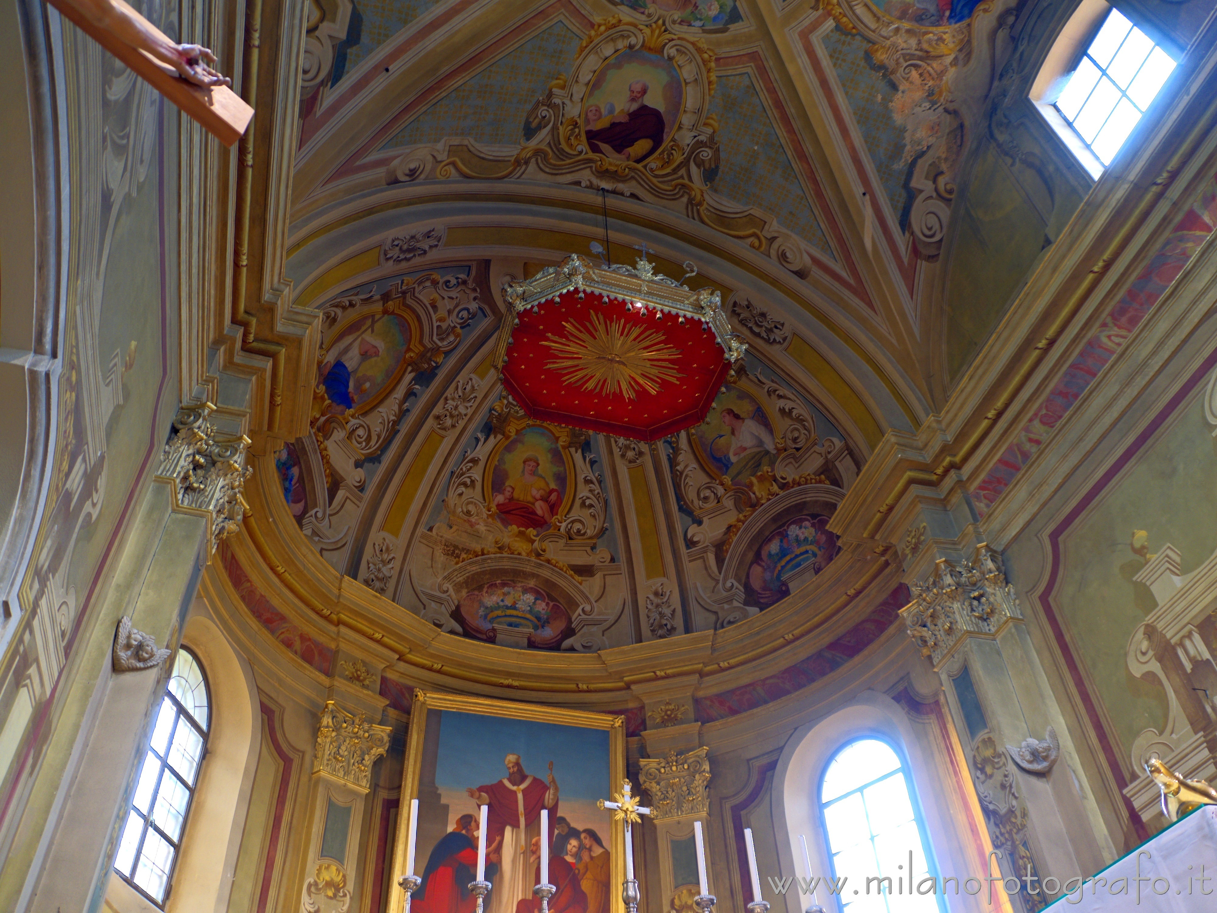 Tollegno (Biella, Italy): Decorated aps of the Church of San Germano - Tollegno (Biella, Italy)