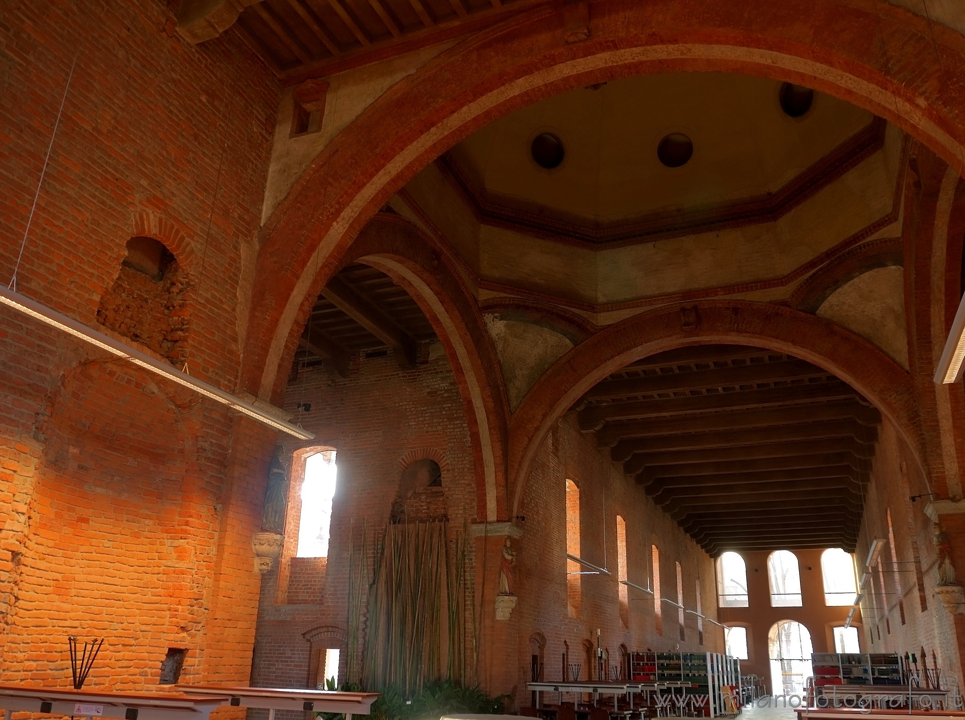 Milan (Italy): Detail of the interiors of the once Ca'Granda hospital - Milan (Italy)