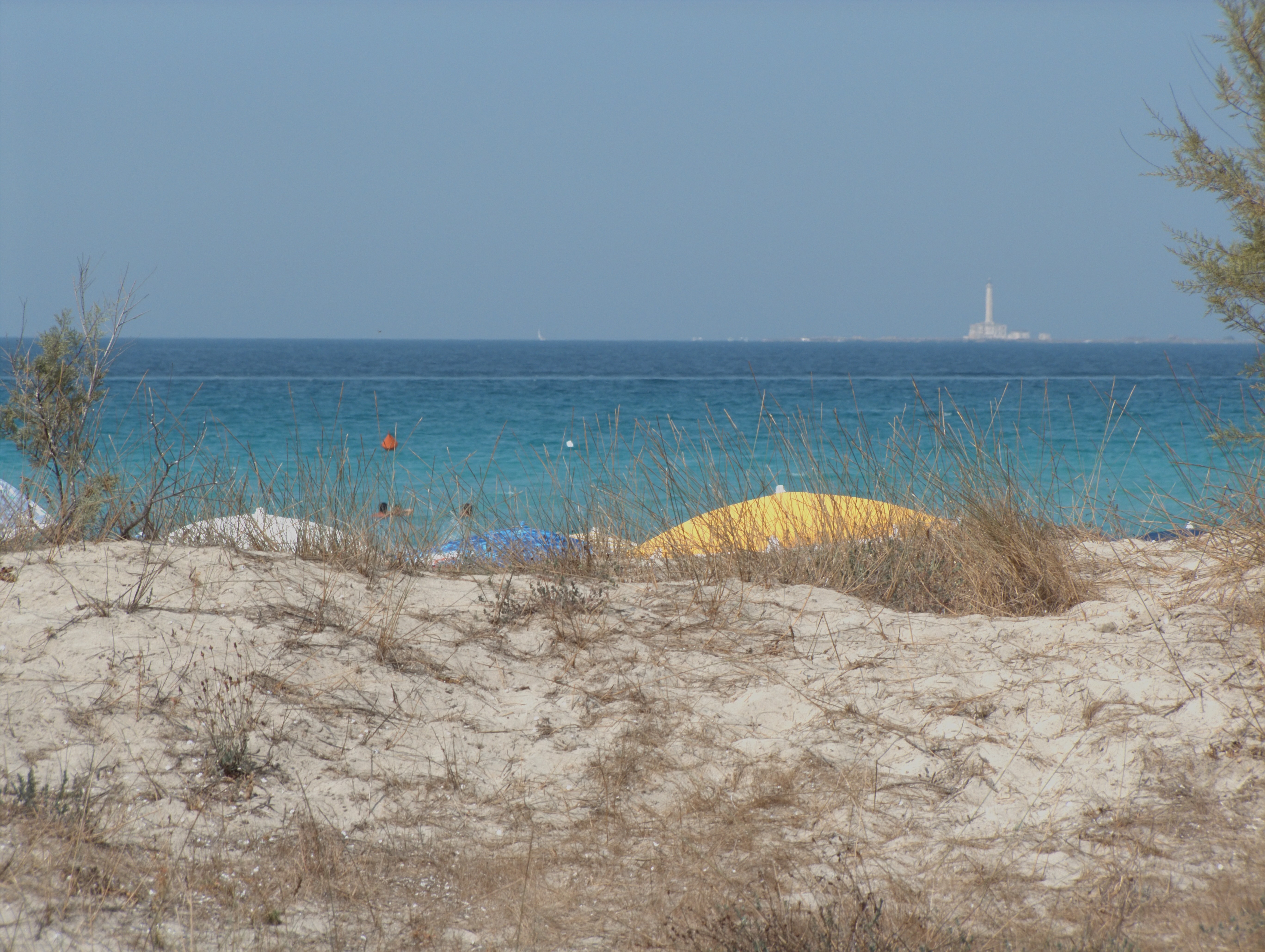Baia Verde fraction of Gallipoli (Lecce, Italy) - The sea behind the dunes