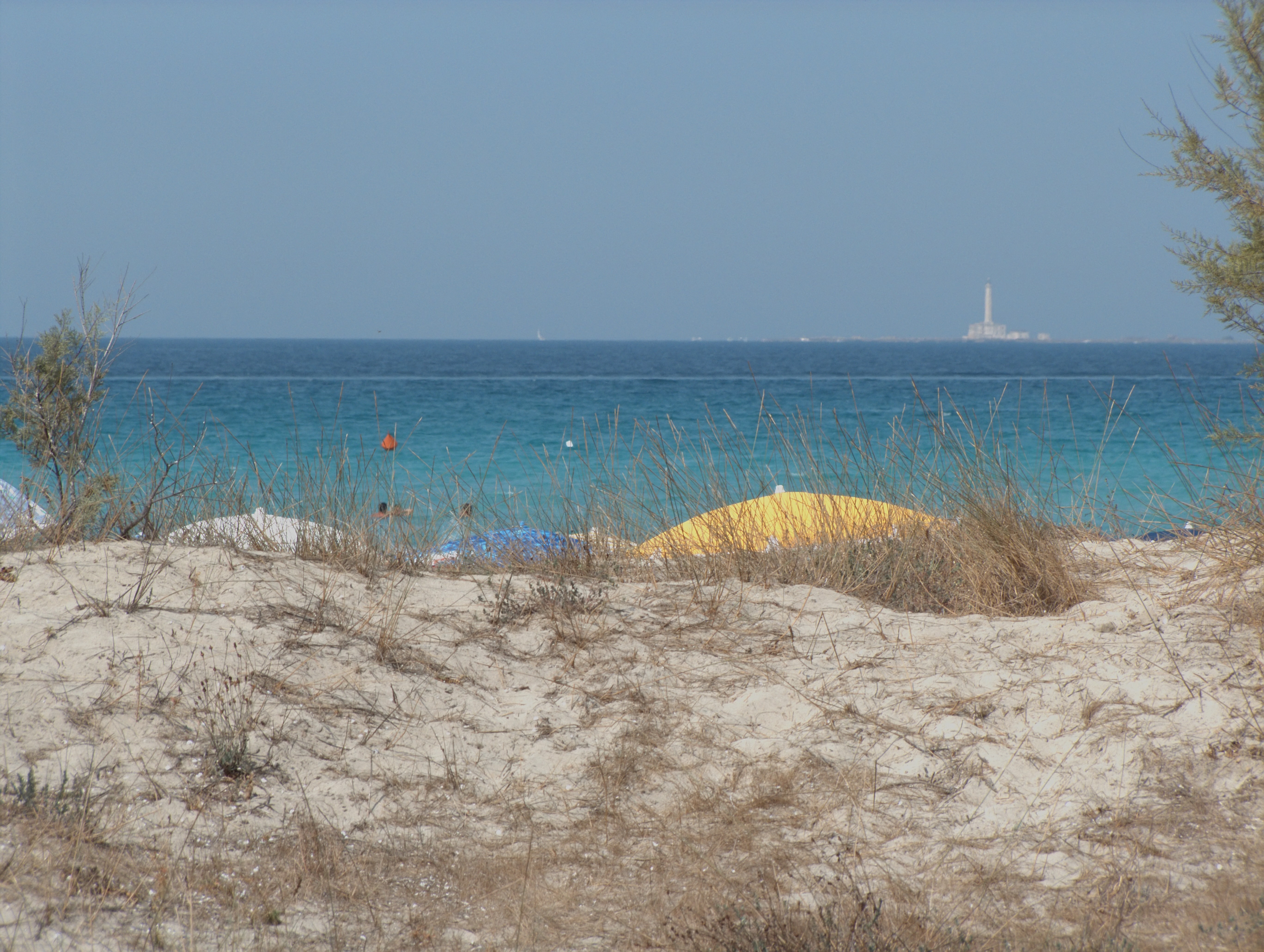 Baia Verde frazione di Gallipoli (Lecce): Mare dietro alle dune - Baia Verde frazione di Gallipoli (Lecce)