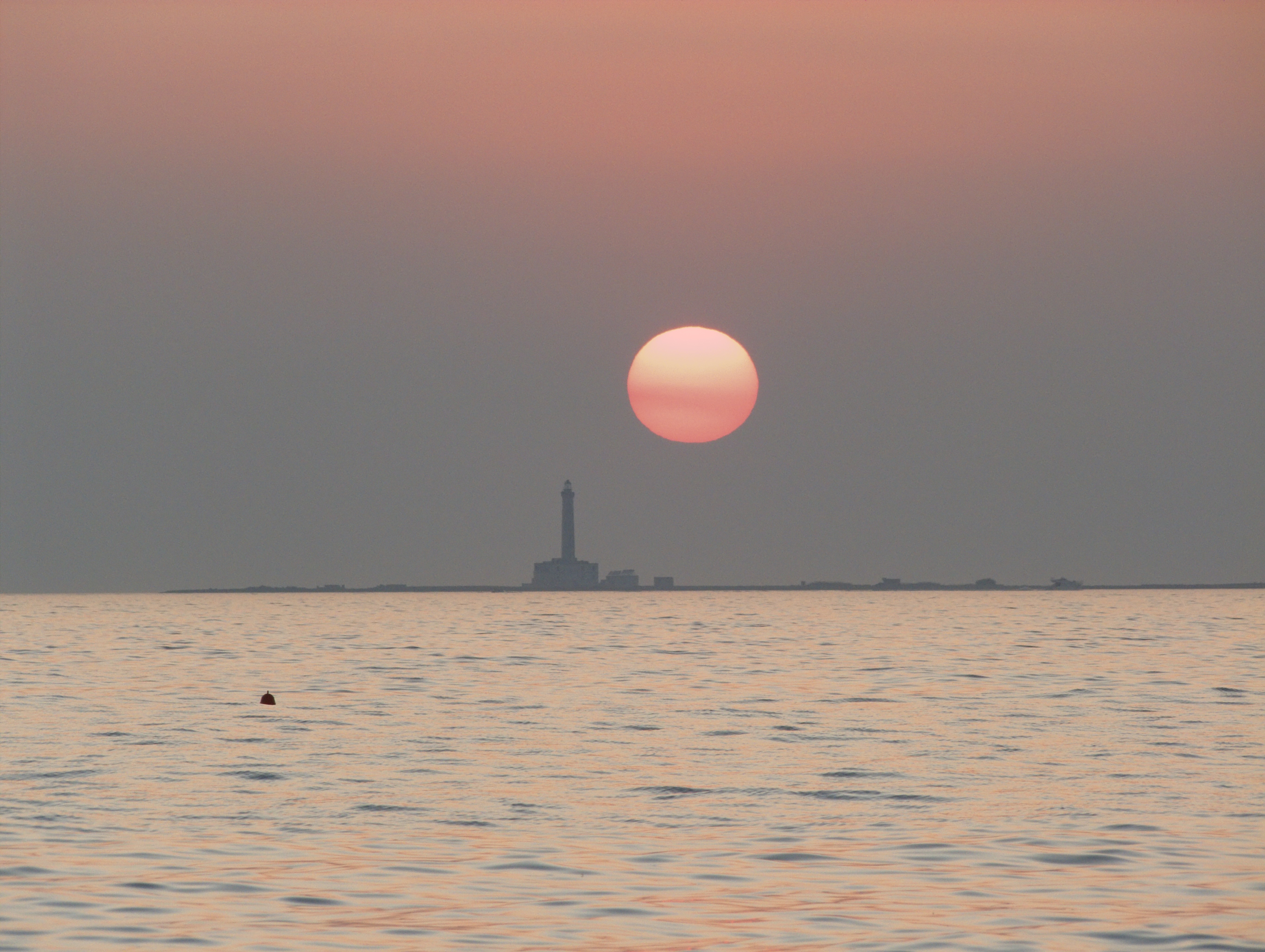 Baia Verde fraction of Gallipoli (Lecce, Italy): Sunset on the sea - Baia Verde fraction of Gallipoli (Lecce, Italy)