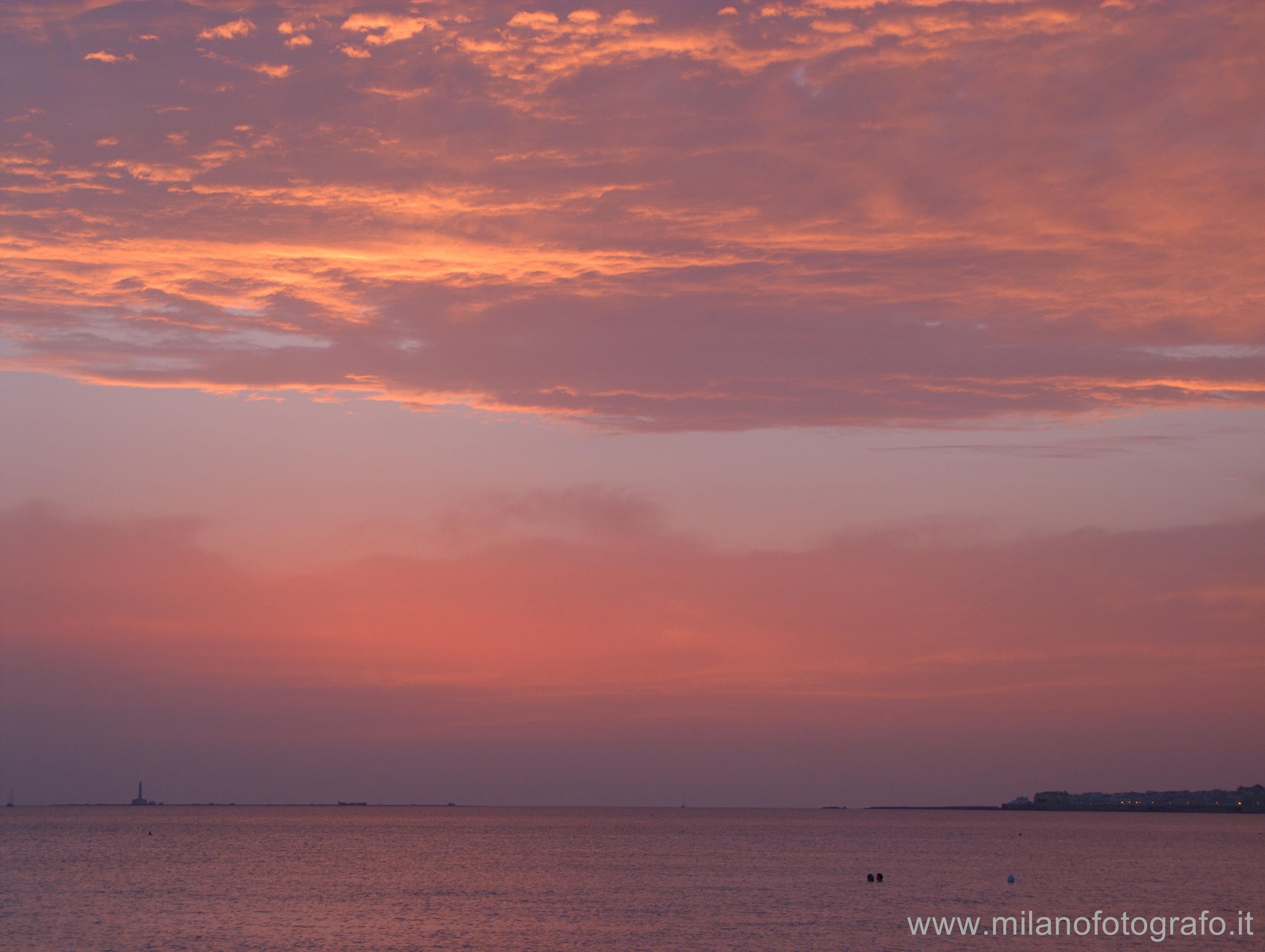 Baia Verde fraction of Gallipoli (Lecce, Italy): Sunset at Baia Verde (Gallipoli) - Baia Verde fraction of Gallipoli (Lecce, Italy)