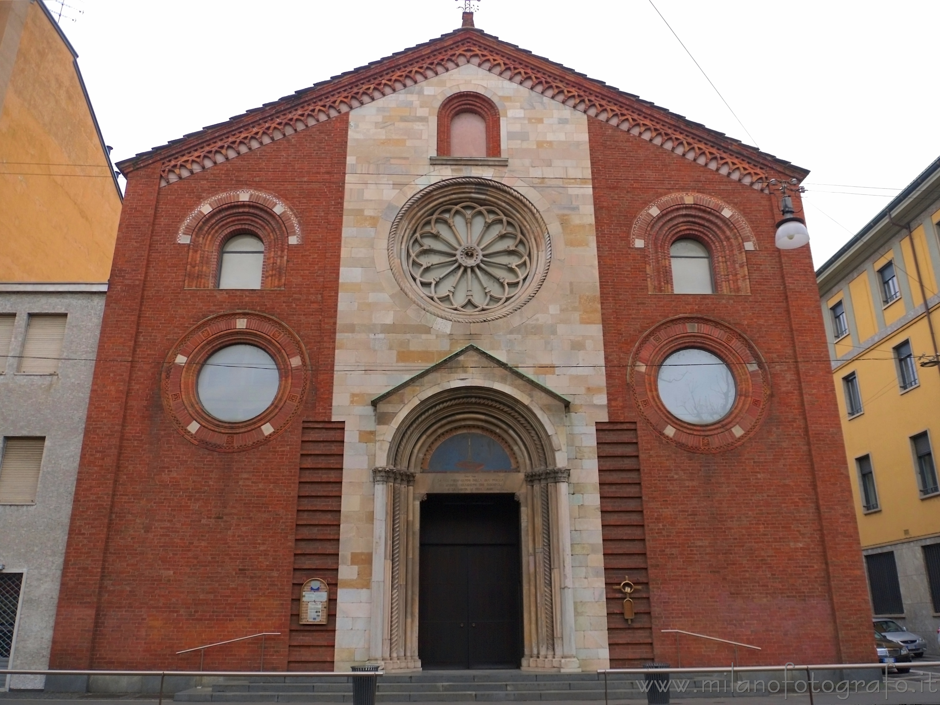 Milan (Italy): Facade of the Waldensian Church - Milan (Italy)