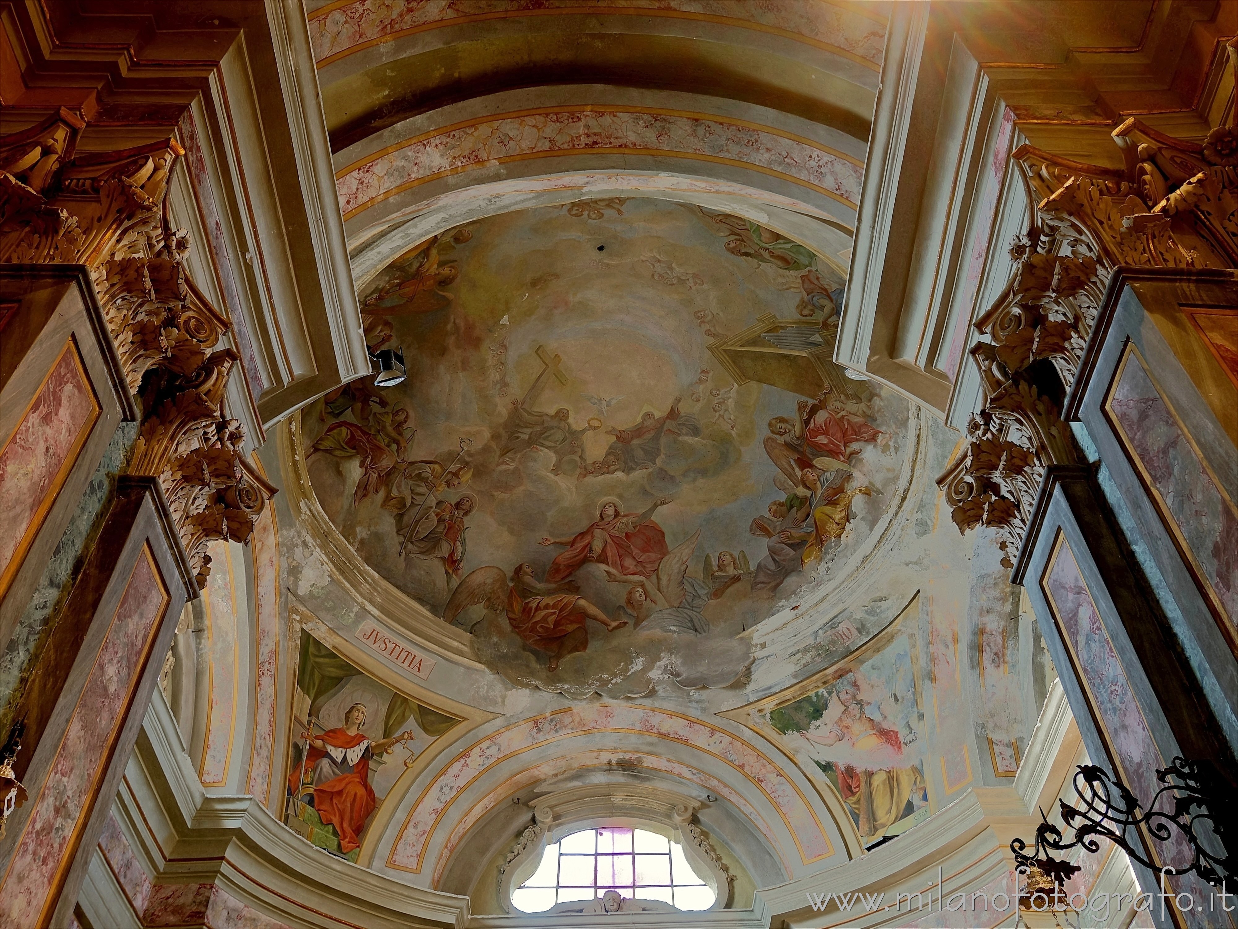 Ghislarengo (Novara): Cupola della Cappella di San Felice nella Chiesa della Beata Vergine Assunta - Ghislarengo (Novara)