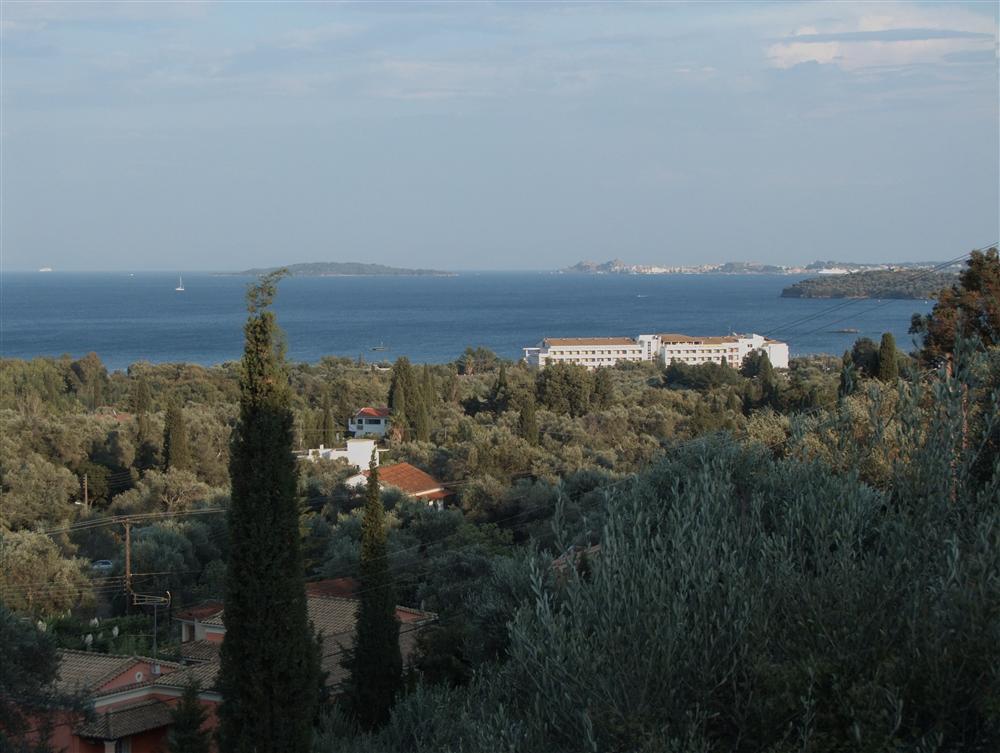 Korfu (Greece) - Panorama from Gouvia, with Korfu Town in the background