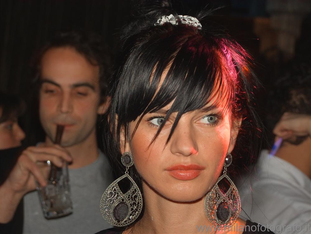 Milan (Italy) - Female portrait in club