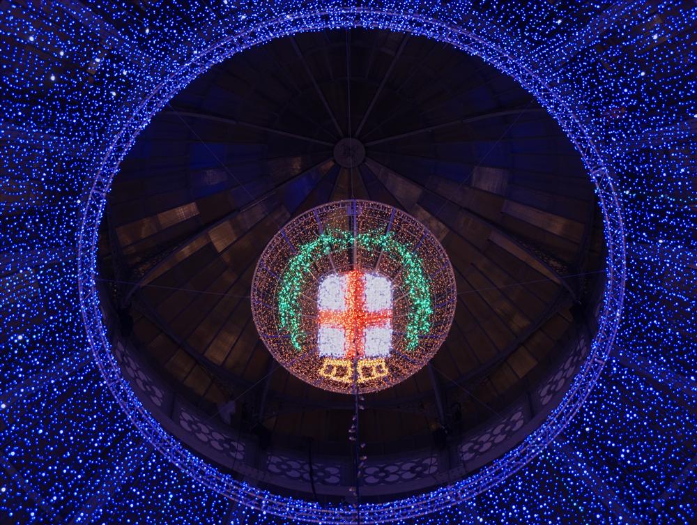 Milan (Italy) - Christmas decorations in Vittorio Emanuele Gallery