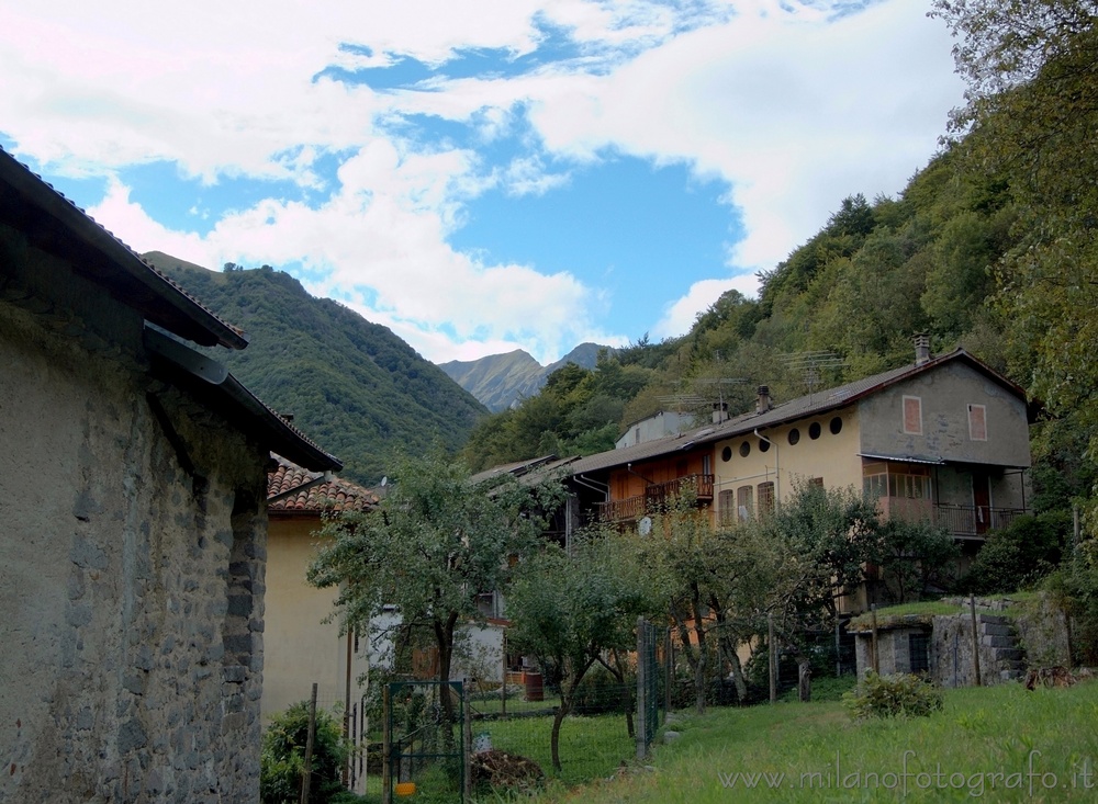 Valmosca fraction of Campiglia Cervo (Biella, Italy) - Panorama before sunset