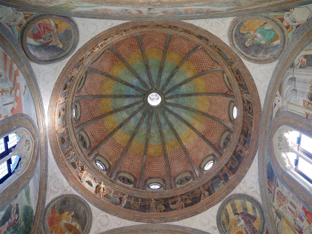 Milan (Italy) - Interior of the dome of the Portinari Chapel