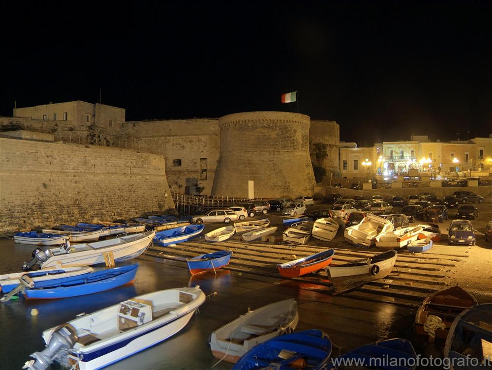 Gallipoli (Lecce, Italy) - Left view from the bridge which connects Gallipoli New to Gallipoli Old
