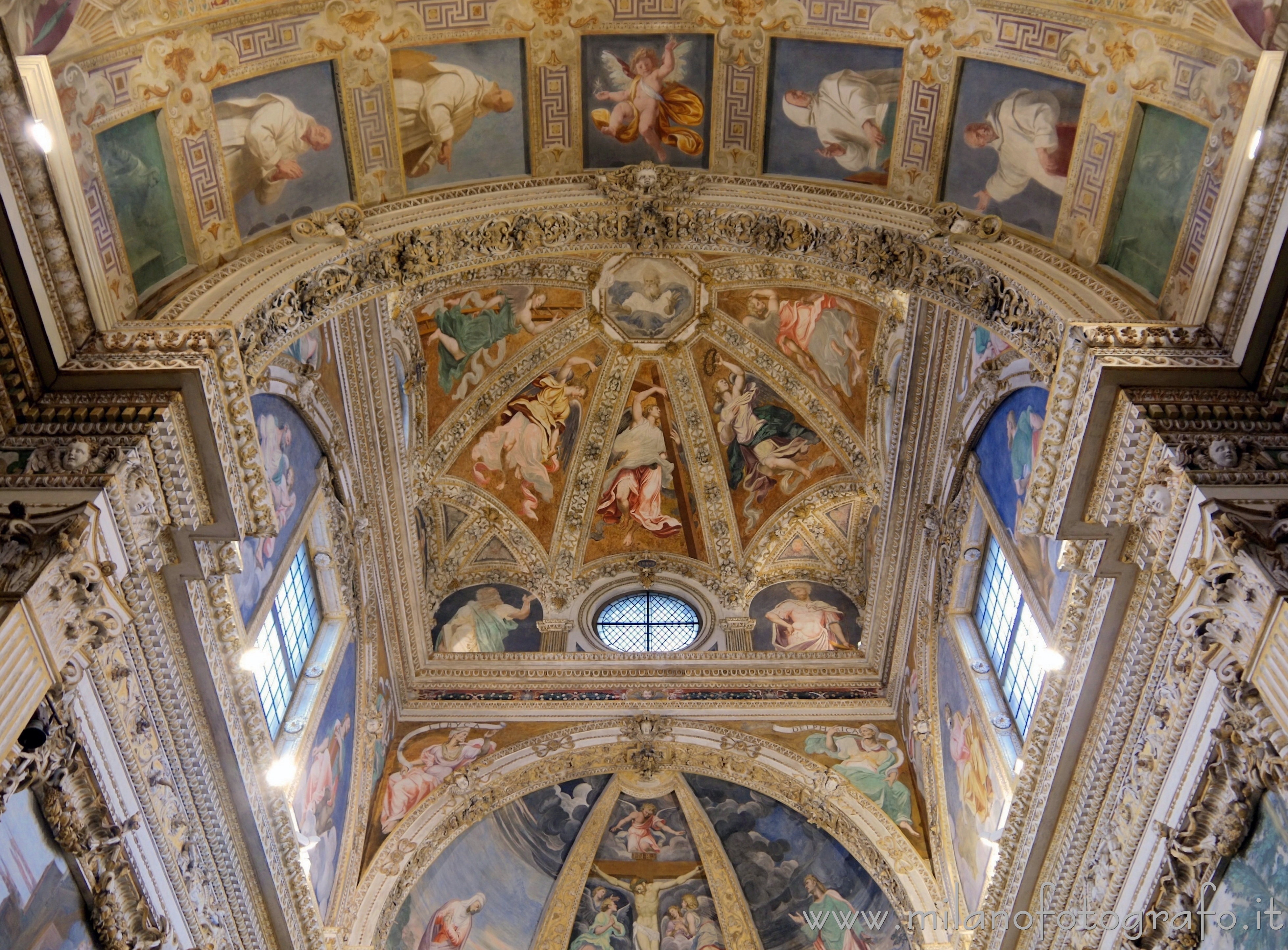 Milan (Italy): Decorations on the vault of the apse of the Chartreuse of Garegnano
 - Milan (Italy)