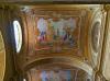 Andorno Micca (Biella, Italy): Frescos above the entrance of the Duomo of Andorno Micca