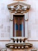 Milano: Balcone liberty nella Prima Prima Casa Berri Meregalli nel Quadrilatero del Silenzio