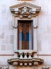 Milan (Italy): Liberty balcony in the First Berri Meregalli House