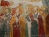 Cossato (Biella, Italy): Detail of the fresco of the Annunciation in the Church of San Pietro