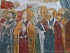 Cossato (Biella, Italy): Detail of the fresco of the Annunciation in the Church of San Pietro