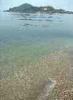 Arona (Novara, Italy): The beach of Arona with the Castle of Angera in the background