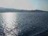 Korfu (Greece): Sun reflecting on the sea in the late afternoon