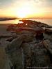 Cattolica (Rimini, Italy): Sunset with protective stoneborder