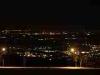 Biella (Italy): View on the plane by night from the Sanctuary of Oropa