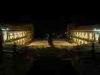 Biella: Panorama in notturna verso la pianura dal Santuario di Oropa