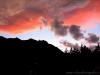 Valmosca fraction of Campiglia Cervo (Biella, Italy): Clouds and mountains at darkening