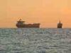 Baia Verde frazione di Gallipoli (Lecce): Navi in rada al tramonto