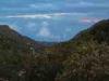 Valmosca fraction of Campiglia Cervo (Biella, Italy): The valley with dark clouds in the background after sunset