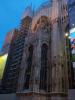 Milano: Detail of the Duomo at darkening