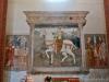 San Nazzaro Sesia (Novara): Affresco di San Nazario a cavallo nell'Abbazia dei Santi Nazario e Celso