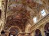 Milano: Ceiling covered with frescos of the Church of Sant'Antonio Abate