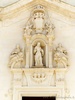 Uggiano La Chiesa (Lecce, Italy): Baroque decorations above the entrance the Church of Santa Maria Maddalena