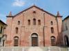 Milan (Italy): Facade of the Church of Santa Maria Rossa in Crescenzago