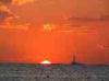 Baia Verde fraction of Gallipoli (Lecce, Italy): Sunset