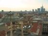 Mailand: View over the city from the roof of the Duomo