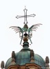 Milano: The cross on top of the dome of the Basilica of San Lorenzo Maggiore