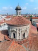 Milan (Italy): Tiburium of the  Basilica of San Vittore al Corpo seen from the bell tower