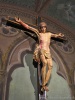 Biella (Italy): Crucifix with real hair in the Cathedral of Biella