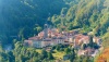 Oriomosso (Biella): Campiglia Cervo visto dal cimitero di Oriomosso