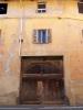 Candelo (Biella, Italy): Wooden front door in an old house